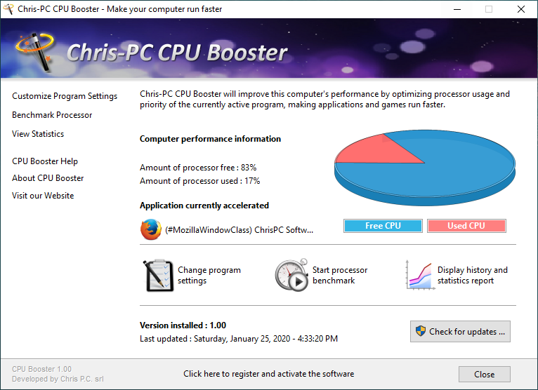 Chris-PC CPU Booster 1.22.08 Crack 